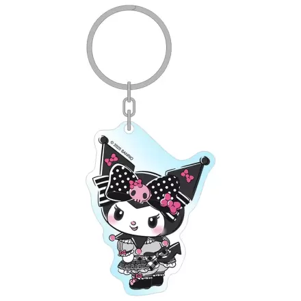Sanrio Pink Black Party Series Breloc din acril Kuromi 7 cm poza produsului