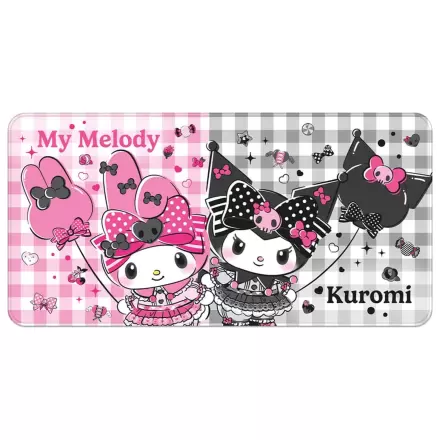 Sanrio Pink Black Party Series XXL Mousepad My Melody & Kuromi poza produsului