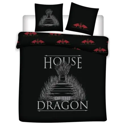 House of the Dragon Black Microfiber Double Husa de plapuma poza produsului