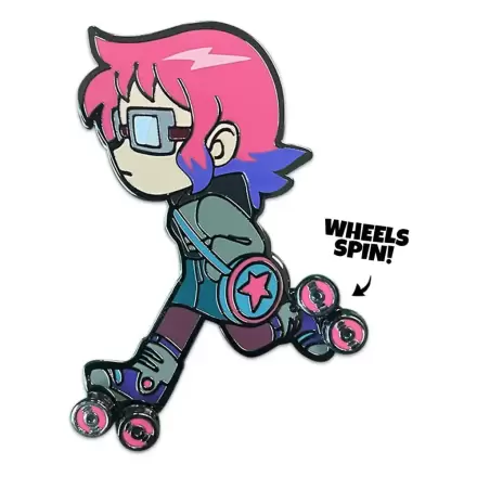 Insignă Scott Pilgrim Ramona Skating 5 cm poza produsului