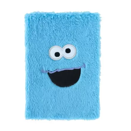 Sesame Street Cookie Monster A5 notes premium de pluș termékfotója