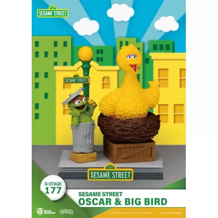 Sesame Street D-Stage Statuie PVC Oscar & Big Bird 12 cm poza produsului