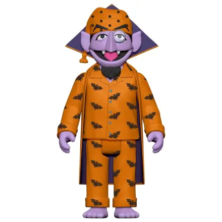 Sesame Street ReAction figurina de actiune Wave 06 Count Von Count (PJs) 10 cm poza produsului