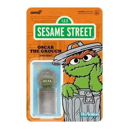 Figurină de acțiune Sesame Street ReAction Wave 02 Oscar the Grouch 10 cm termékfotója