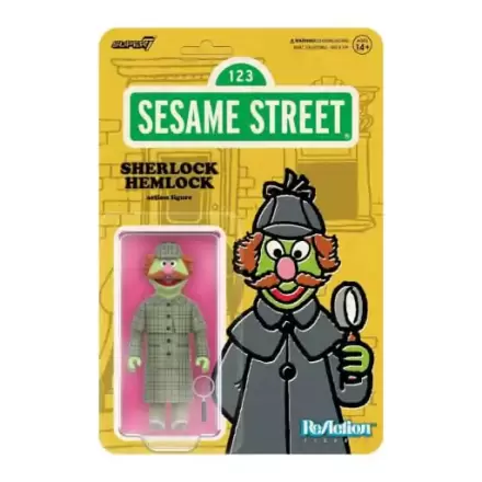 Sesame Street ReAction Figurina de acțiune Wave 03 Sherlock Hemlock 10 cm termékfotója