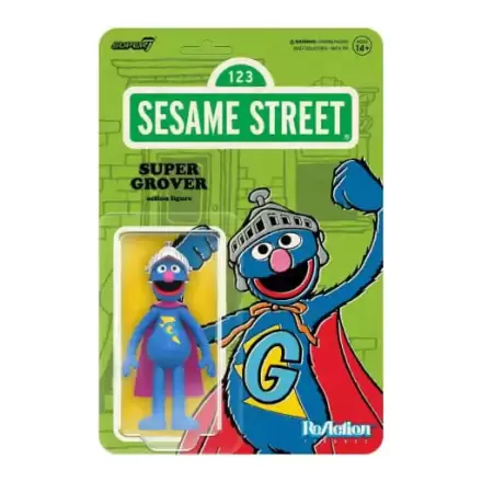 Sesame Street ReAction Figurina de acțiune Seria 03 Super Grover 10 cm termékfotója