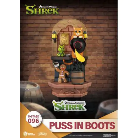 Shrek D-Stage PVC Diorama Motanul Încălțat 15 cm poza produsului