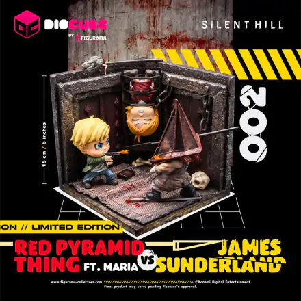 Silent Hill DioCube PVC Dioramă Silent Hill 2 Red Pyramid Thing Vs James Sunderland Ft. Maria 15 cm termékfotója