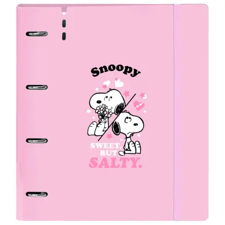 Snoopy carton A4 liant cu 4 inele si coli poza produsului