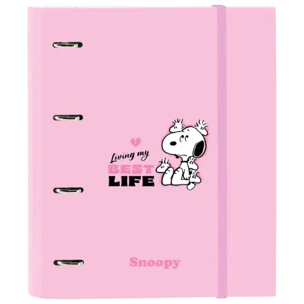 Snoopy A4 carton 4 inele dosar cu folii poza produsului