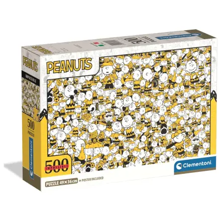 Snoopy Crowd Chaos 500 piese puzzle compact poza produsului