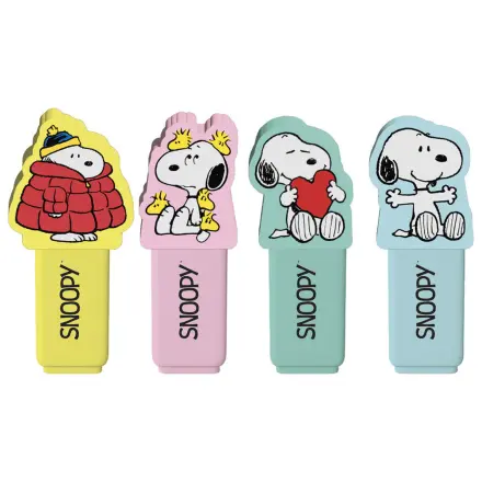 Snoopy Peanuts set de 4 evidențiatoare cu topper poza produsului