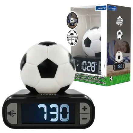 Ceas desteptator digital cu lumina de noapte 3D fotbal poza produsului