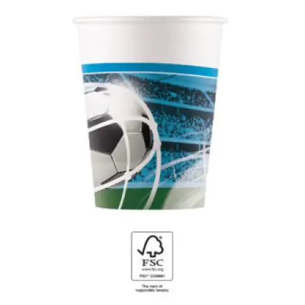 Soccer Fans, pahare de hartie Soccer 8 pachet 200 ml FSC poza produsului