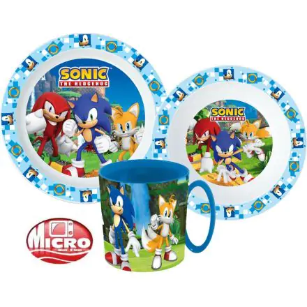 Sonic the Hedgehog set vesela, micro plastic set poza produsului