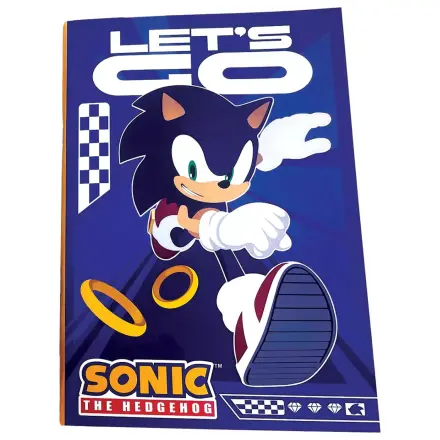 Sonic Let's Go B/5 Lined caiet, 40 pagini poza produsului