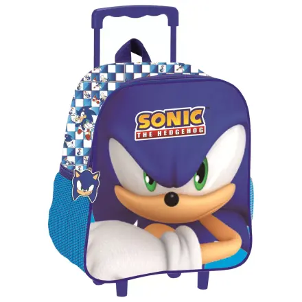 Sonic Modern Rolling Kindergarten Rucsac 3D, Geanta 32 cm poza produsului