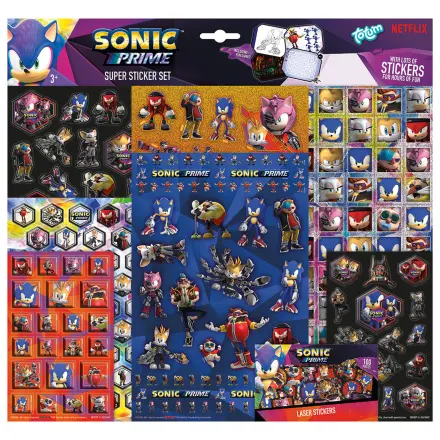 Sonic Prime Set de Super Stickere cu Jucarie poza produsului