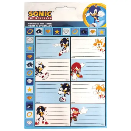 Sonic Rings Notebook Label Sticker Set de 16 bucăți poza produsului