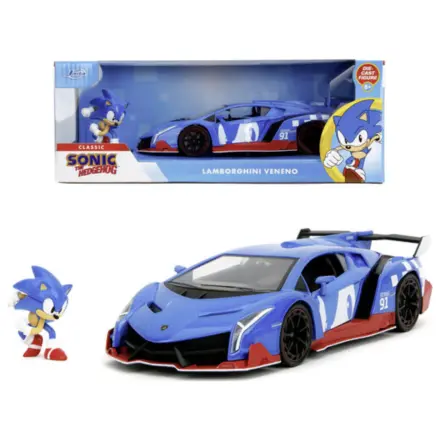 SONIC Sonic & Lamborghini Veneno 1:24 poza produsului