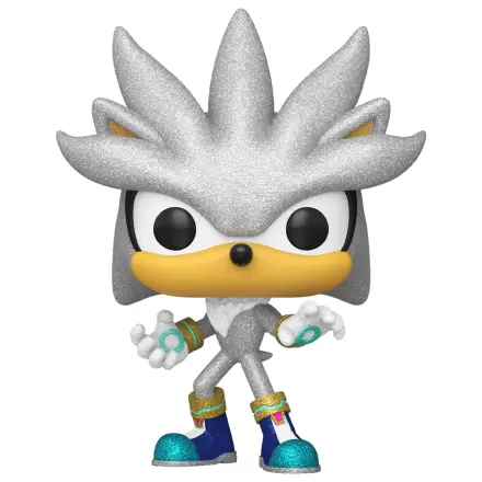 Sonic The Hedgehog Funko POP! Games Figurina din vinil Silver The Hedgehog (FL) 9 cm poza produsului