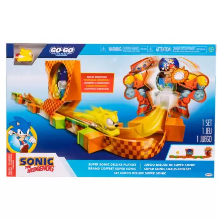 Sonic - Ariciul Go Go Racers Figurina Mini Set de joacă Rampe de lansare Deluxe termékfotója