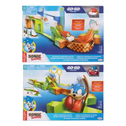 Sonic - The Hedgehog Go Go Racers figurină mini set de joacă rampe de lansare Sonic & Knuckles poza produsului