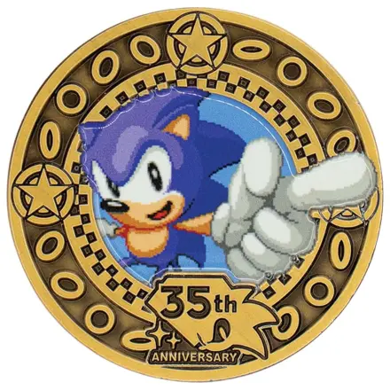 Moneda de colectie Sonic the Hedgehog Editie Limitata 35th Anniversary poza produsului