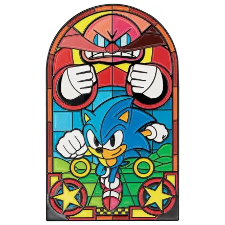 Sonic The Hedgehog Ingot Stained Glass Window Style 60 cm poza produsului