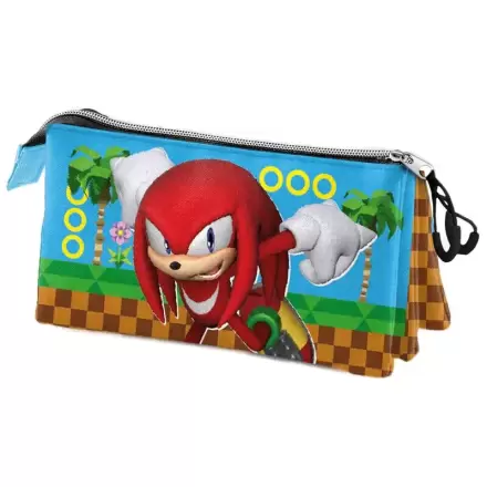 Sonic the Hedgehog Knuckles Run etui triplu pentru creioane termékfotója