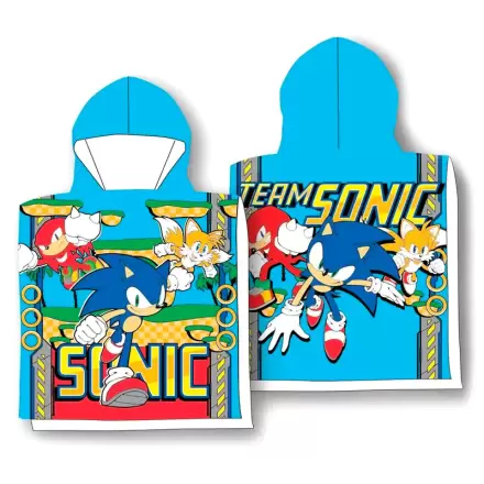 Sonic The Hedgehog prosop poncho din microfibre termékfotója