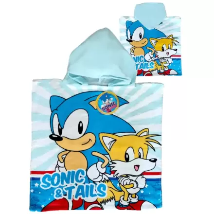 Poncho prosop din bumbac Sonic The Hedgehog termékfotója