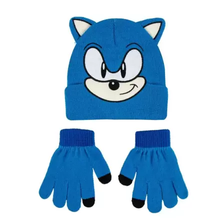 Sonic The Hedgehog set palarie si manusi poza produsului