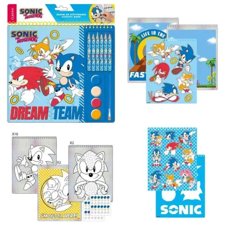 Sonic The Hedgehog carte de activitati de colorat poza produsului