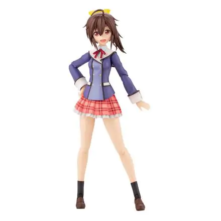 Sousai Shojo Teien Kit Model Plastic 1/10 Ao Gennai Wakaba Girls' High School Uniformă de iarnă 16 cm poza produsului