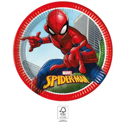 Spiderman Crime Fighter Farfurii din hârtie 8 buc 23 cm FSC poza produsului