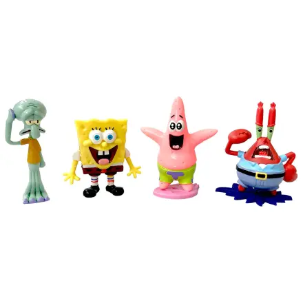 Sponge Bob pack 4 figurine poza produsului