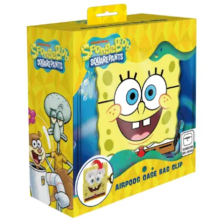 SpongeBob 3D Foam Carcasa AirPods din spuma cu clema pentru geanta poza produsului