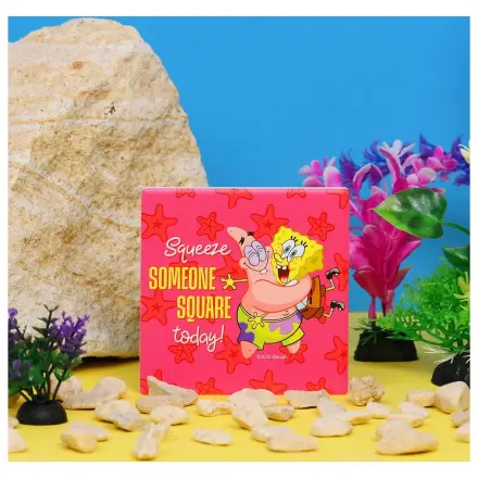SpongeBob Hug ceramic square coaster poza produsului
