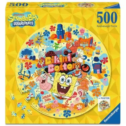SpongeBob SquarePants Puzzle Rotund Welcome to Bikini Bottom (500 piese) poza produsului