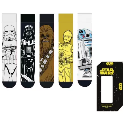 Star Wars Șosete pachet de 5 bucati 38-45 poza produsului