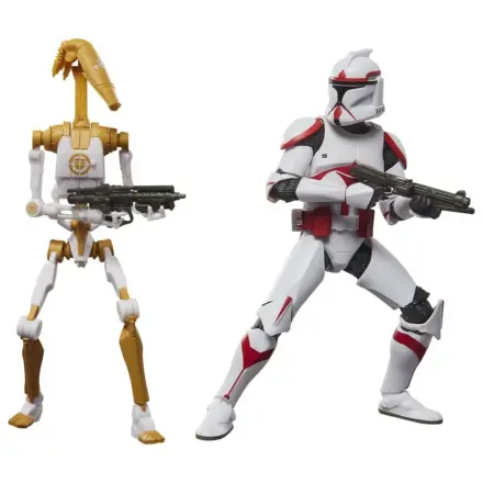Star Wars: Battlefront II Black Series Figurina de acțiune 2-Pack Phase I Assault Trooper & Battle Droid Officer 15 cm poza produsului
