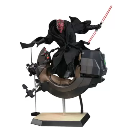 Figurină de acțiune de colecție Star Wars Episode I 1/6 Darth Maul cu Sith Speeder 29 cm termékfotója