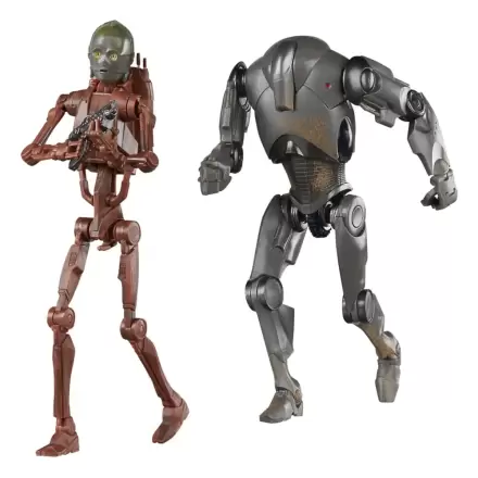 Star Wars Episode II Black Series Set cu 2 figurine de acțiune C-3PO (B1 Battle Droid Body) & Super Battle Droid 15 cm termékfotója