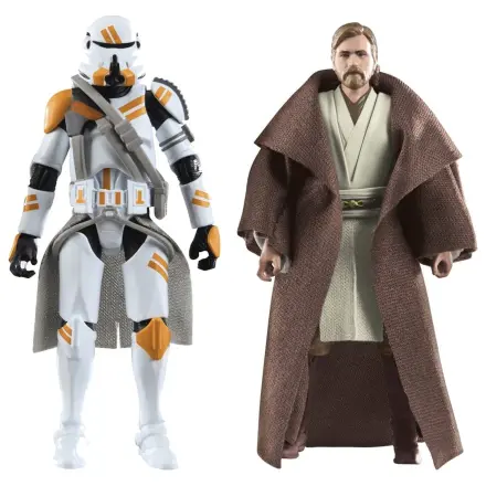 Star Wars Episode III Vintage Collection Set de 2 figurine de actiune Obi-Wan Kenobi & Airborne Clone Trooper 10 cm poza produsului