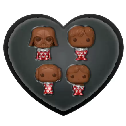 Set de 4 figurine din vinil Star Wars Valentines Pocket POP! Choc 4 cm poza produsului