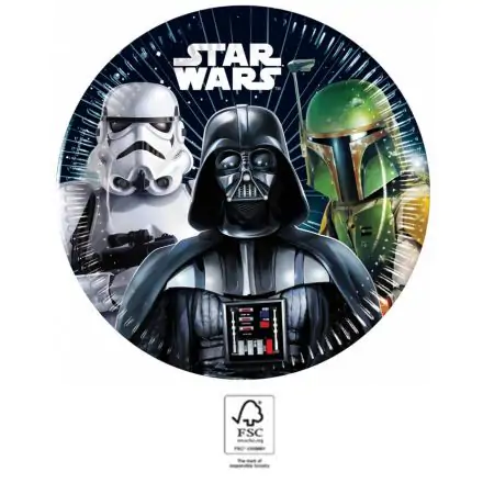 Star Wars Galaxy farfurii de hartie 8 buc 20 cm FSC poza produsului