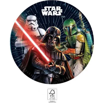 Farfurie de hârtie Star Wars Galaxy 8 bucăți 23 cm termékfotója