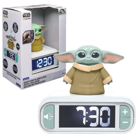 Star Wars Grogu ceas desteptator digital cu lumina de noapte 3D poza produsului