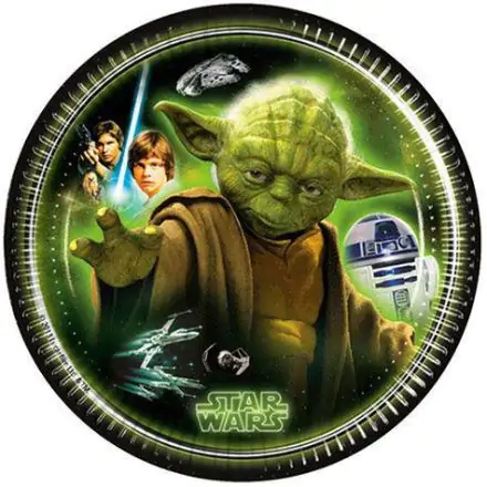 Star Wars Heroes farfurii de hartie 8 bucati 19.5 cm poza produsului